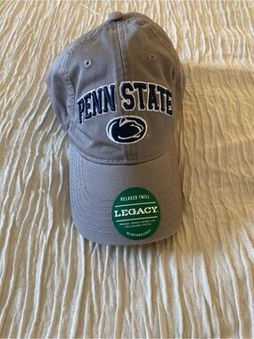 Legacy Gray Penn State Relaxed Twill Hat with Navy Embroidery